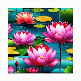 Lotus Flower 50 Canvas Print