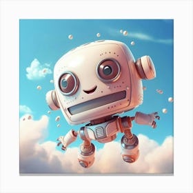 Robot In The Sky 3 Canvas Print