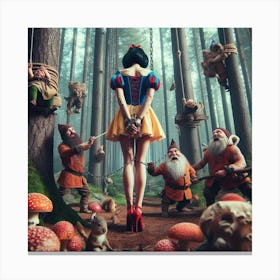 Snow White And The Seven Dwarfs 3 Canvas Print
