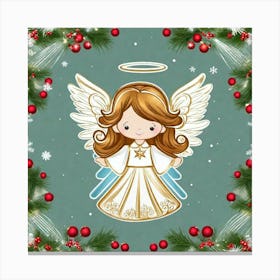 Angel Christmas Card 1 Canvas Print