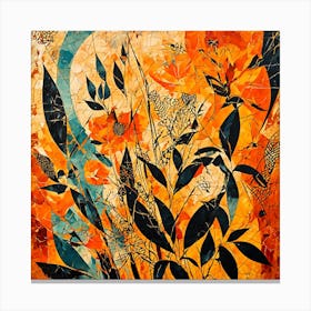 BOTANIC BOHO ART 3 Canvas Print