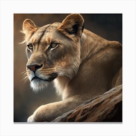 Nice Lion Canvas Print
