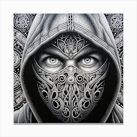 Hooded Man Canvas Print