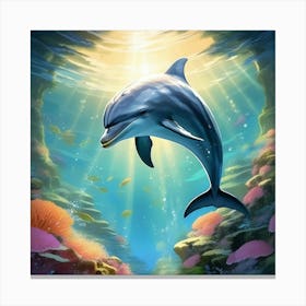 Dolphin 4 Canvas Print