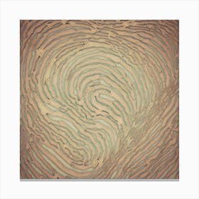 Rusty Thumbprint Canvas Print