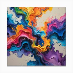 Abstract Painting Canvas Print