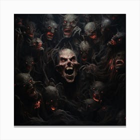 Demons In The Dark Canvas Print