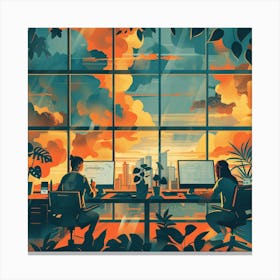 A Startup Incubator Lofi Illustration 1718666667 3 Canvas Print