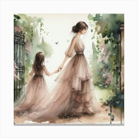 Mother And Daughter 1 Canvas Print