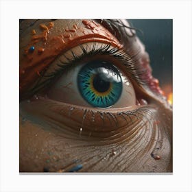 Eye Of A Woman Canvas Print