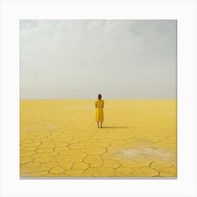 Yellow Vast Nothingness 2 Canvas Print