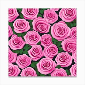 Pink Roses 1 Canvas Print