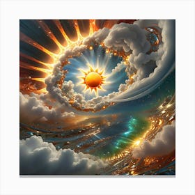 Golden Sun 17 Canvas Print