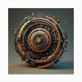 Futuristic Sphere Canvas Print