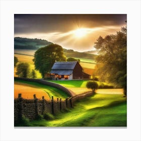 Sunset In The Countryside 21 Canvas Print