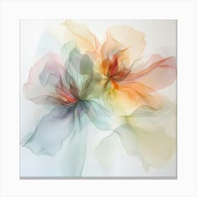 Pastel X Ray Icm Flowers 9 Canvas Print