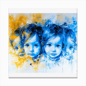 Three Little Girls 1 Canvas Print