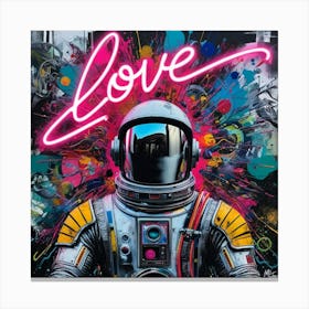 Love - spaceman 2 Canvas Print