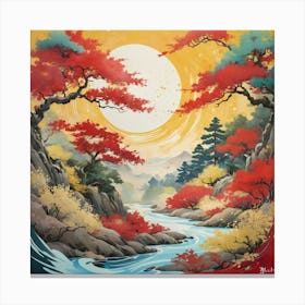 Azure River Canvas Print