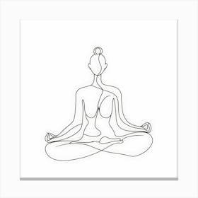 Meditating Woman 2 Canvas Print