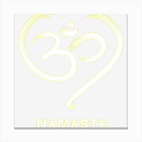 Heart Om Symbol Namaste Spiritual Canvas Print