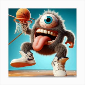 Basketball Monster 5 Canvas Print