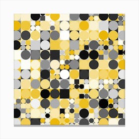 Yellow Dots Canvas Print