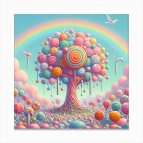 Candy tree 5 Canvas Print