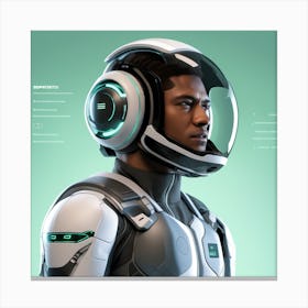 Futuristic Portrait 3 Canvas Print