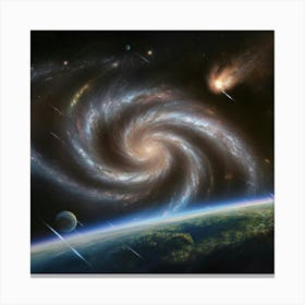 Galaxy In Space 6 Canvas Print