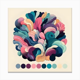 Color Palette Design Canvas Print