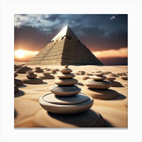 Pyramids Of Giza Canvas Print