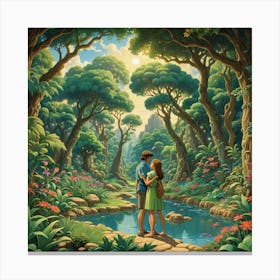 Forest Of Love Canvas Print