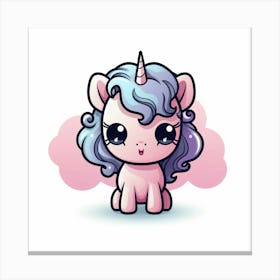 Cute Unicorn 496 Canvas Print