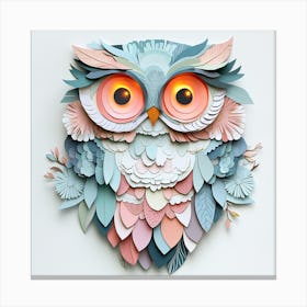 Paper Owl 1 Canvas Print