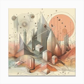 Abstract Cityscape 10 Canvas Print