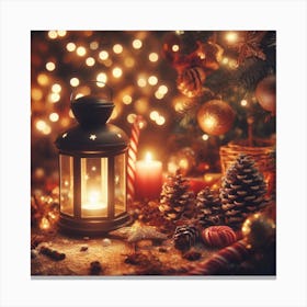 Christmas Lantern 1 Canvas Print