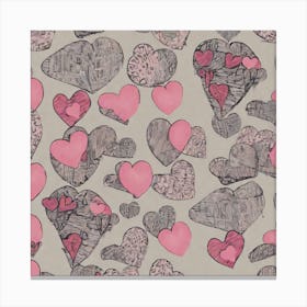 Heart Pattern 4 Canvas Print