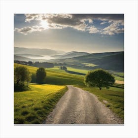 Road In The Countryside 3 Canvas Print