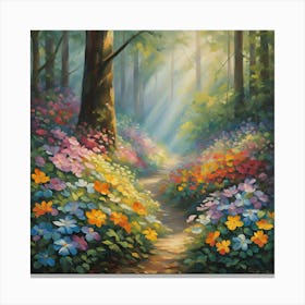 Path In The Woods 1 Canvas Print