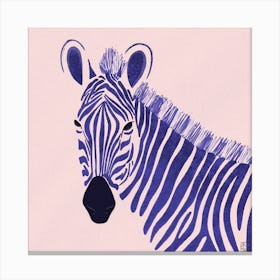 Zebra Can Not Shed Its Stripes Square Canvas Print