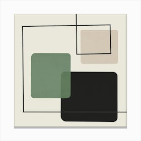 Geometry with expressive squares 1 Canvas Print