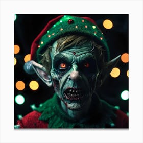 Zombie Elf 2 Canvas Print