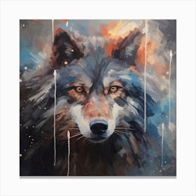 The Curious Wolf Canvas Print