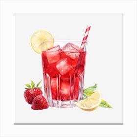 Strawberry Lemonade 11 Canvas Print