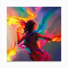 Flames Of Fire Canvas Print