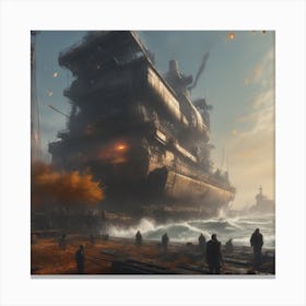 Futuristic City Canvas Print