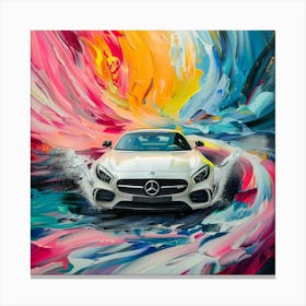 White Benz 1 Canvas Print
