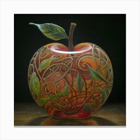 The glass apple an intricate design that adds to its exquisite appeal. 4 Canvas Print