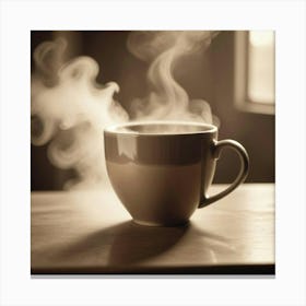 Steaming Cup Of Coffee 18 Canvas Print